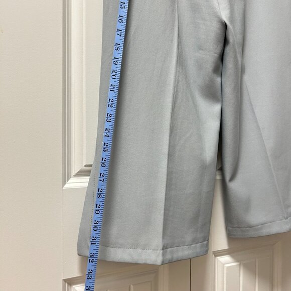 Zara Cropped Dress Pants Grey Blue - S - Picture 7 of 9